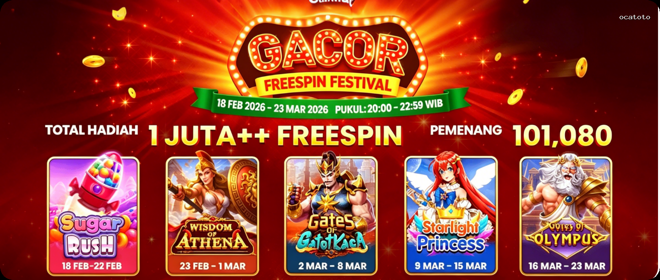Login ocatoto Sekarang Bonus Melimpah